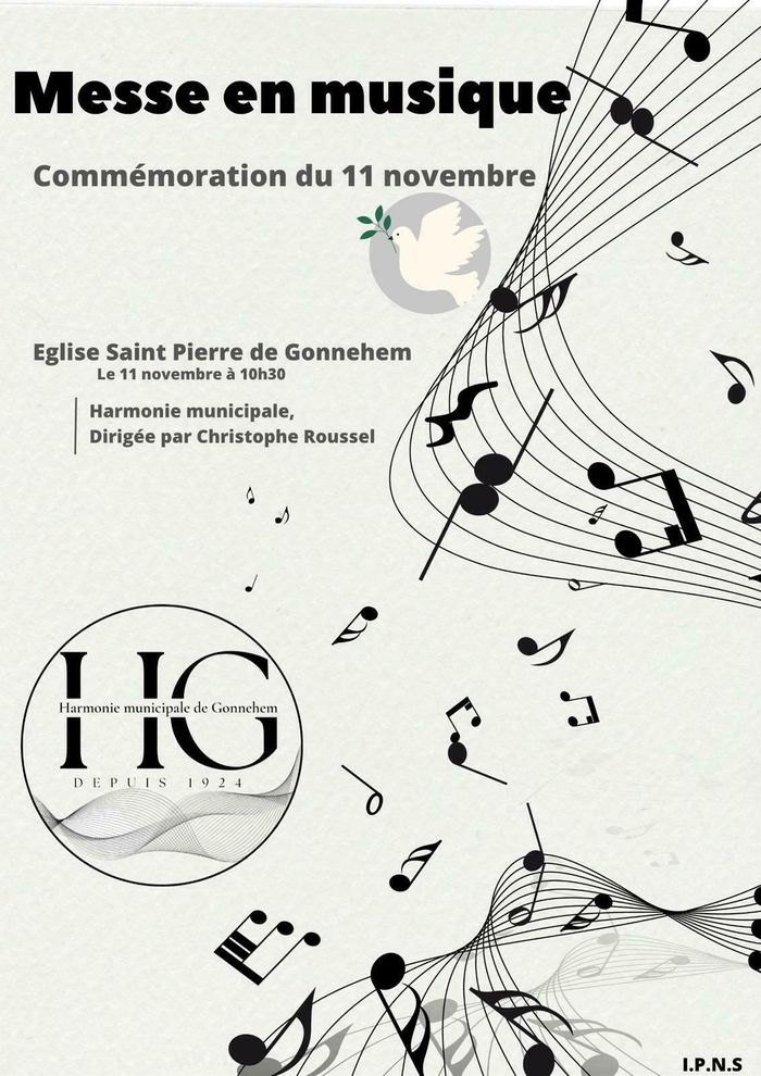 Messe en musique commémorant l'armistice du 11 novembre, à Gonnehem