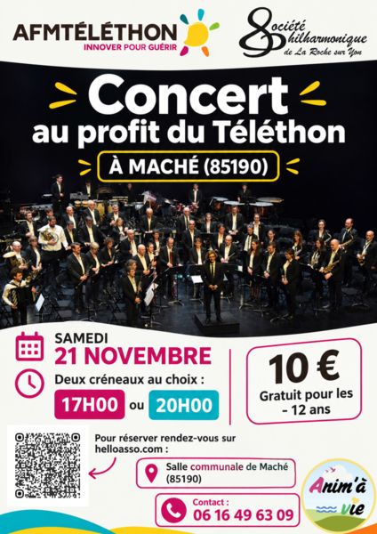 Concert Ani à Vie - AFM Téléthon