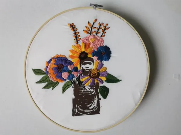 Atelier broderie sur photo - par Souleymane Balde