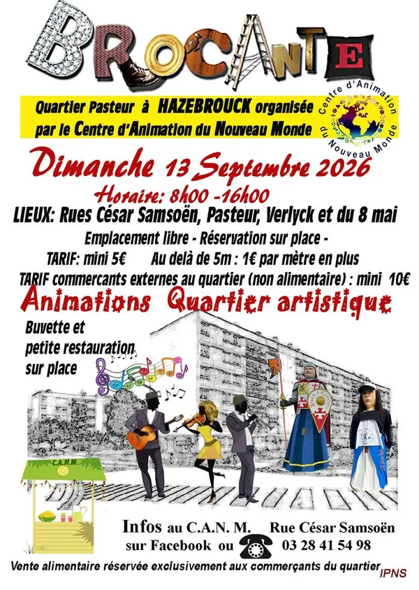 Brocante secteur Pasteur Foch Hazebrouck