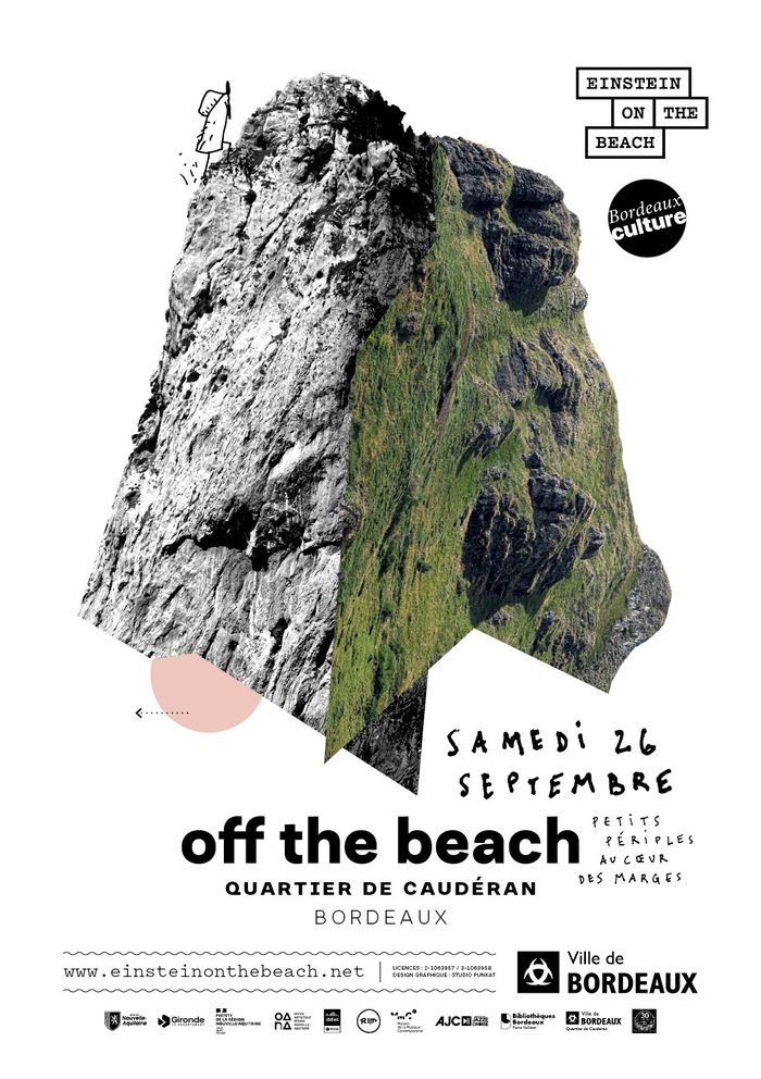 off the beach