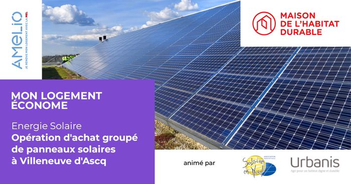 Opération achat groupé de panneaux solaires à Villeneuve d’Ascq