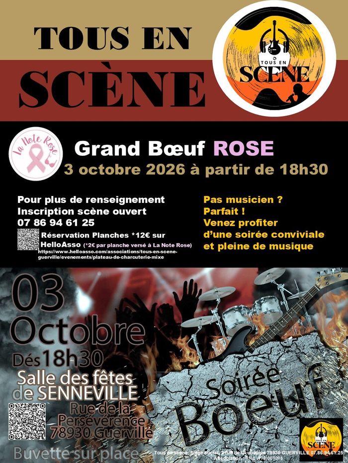 Grand Bœuf Rose samedi 3 octobre Guerville