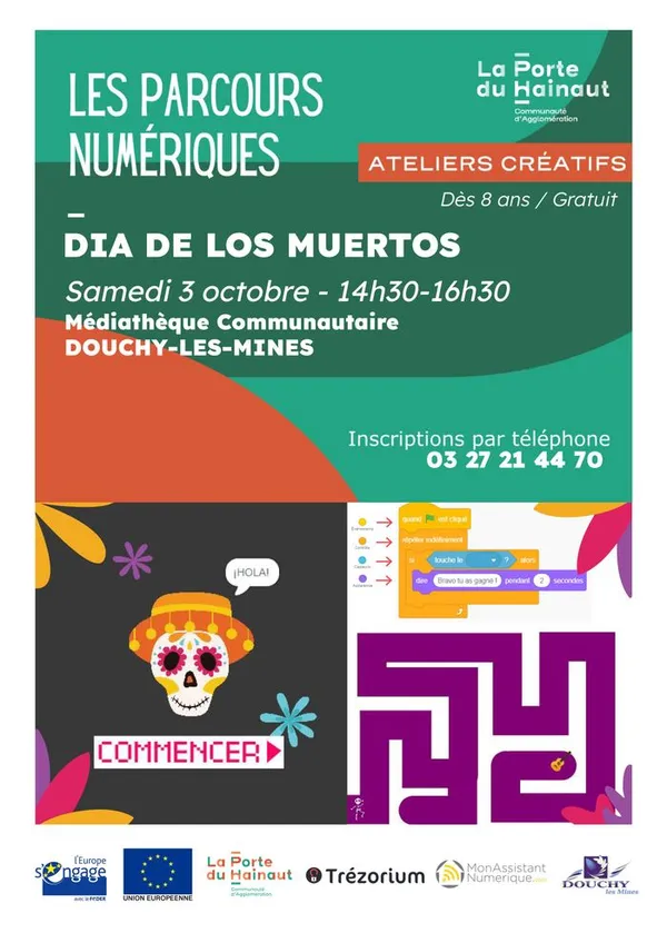 Dia de los muertos - Programmation avec Scratch
