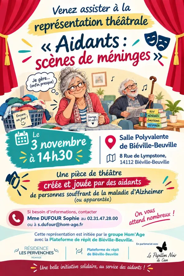 Représentation théâtrale "Aidants : scènes de méninges"