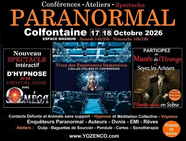 Salon du Paranormal à L'Espace Magnum à Colfontaine en Belgique - 2ème édition dans cette ville