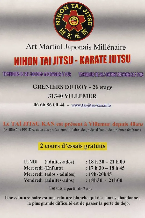 Rentrée sportive du Taï-Jitsu Kan de Villemur-sur-Tarn
