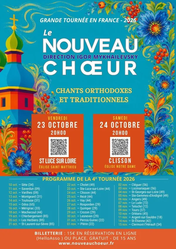 concert de chants polyphoniques ukrainiens, sacrés et traditionnels