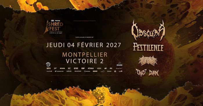 SHRED FEST - OBSCURA, PESTILENCE, CRYPTIC SHIFT, THUS, DVRK