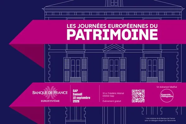 Venez découvrir la Banque de France à Gap lors des Journées du Patrimoine
