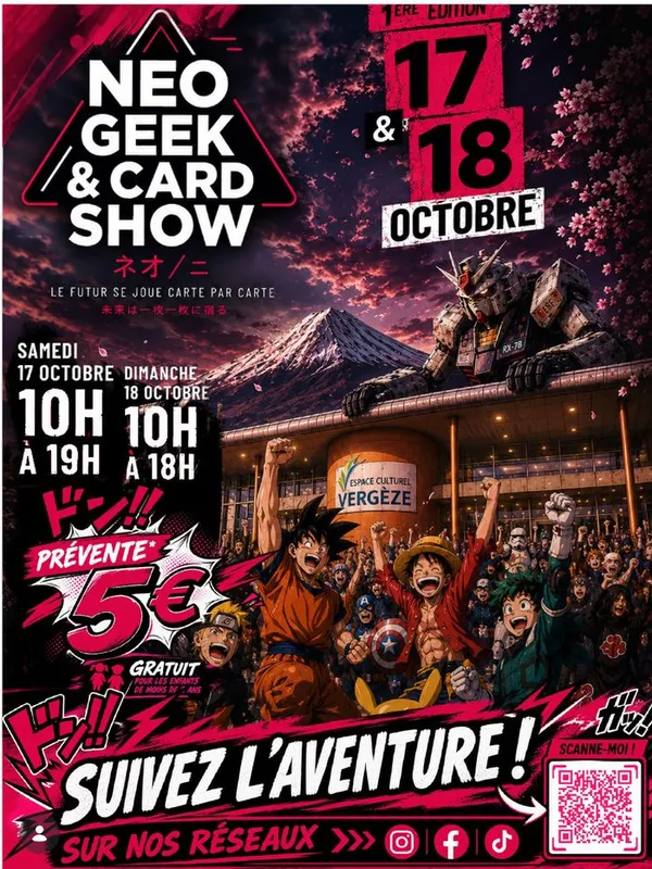 Neo Geek & Card Show 2026 - Bourse geek & cartes à collectionner TCG/Jeux video... (Proche Nimes ! )