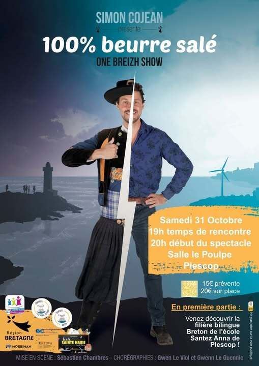 Spectacle Simon Cojean avec l'école Ste Anne Plescop