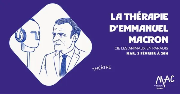 La thérapie d'Emmanuel Macron - Cie Les Animaux en Paradis