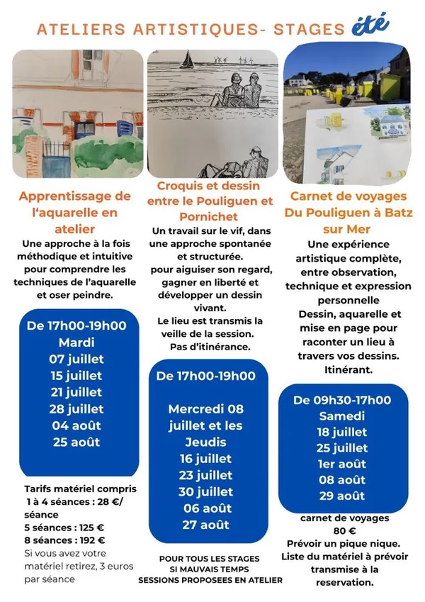 Ateliers artisitiques - Stages