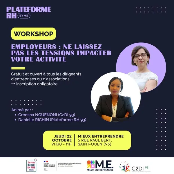 Workshop - Employeurs : ne laissez pas les tensions impacter votre activité