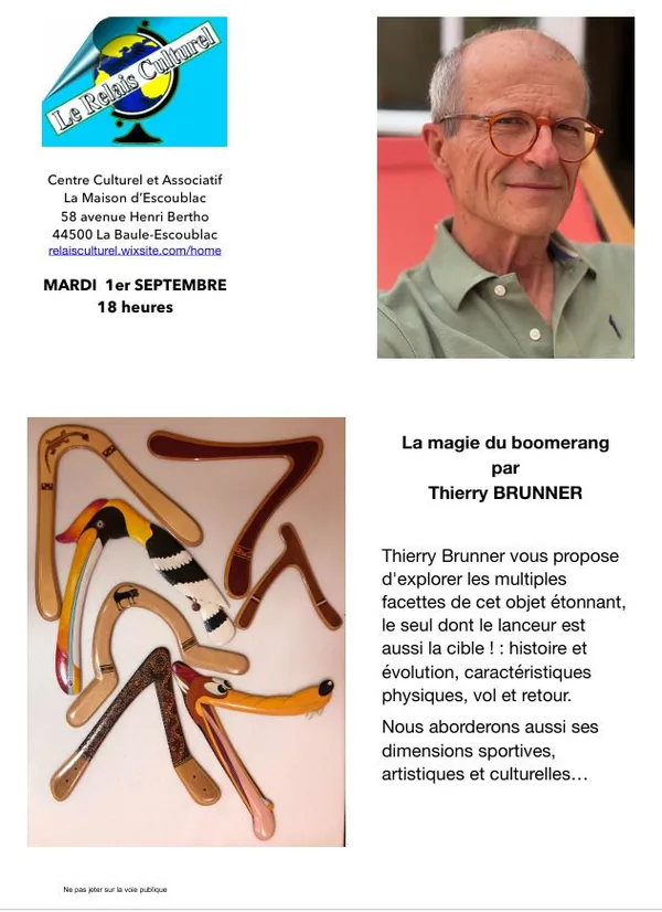 Conférence - La magie du boomerang