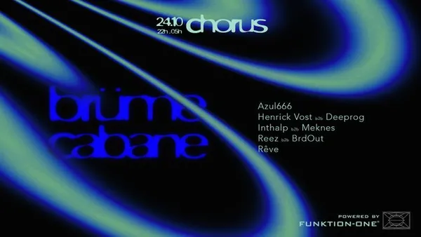 BRÜME x CABANE : Hypnotic & Groove ACTE II