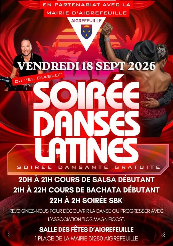 Soirée danses latines - Vendredi 18 septembre