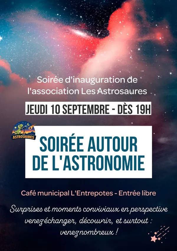 Soirée d'inauguration de l'association d'astronomie "Les Astrosaures"