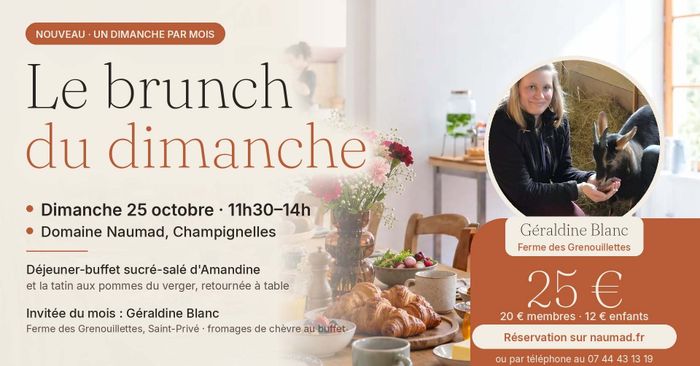 Brunch du Dimanche 25 octobre au Domaine Naumad