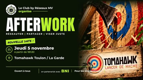 Le Club · After work lancer de haches × BNI