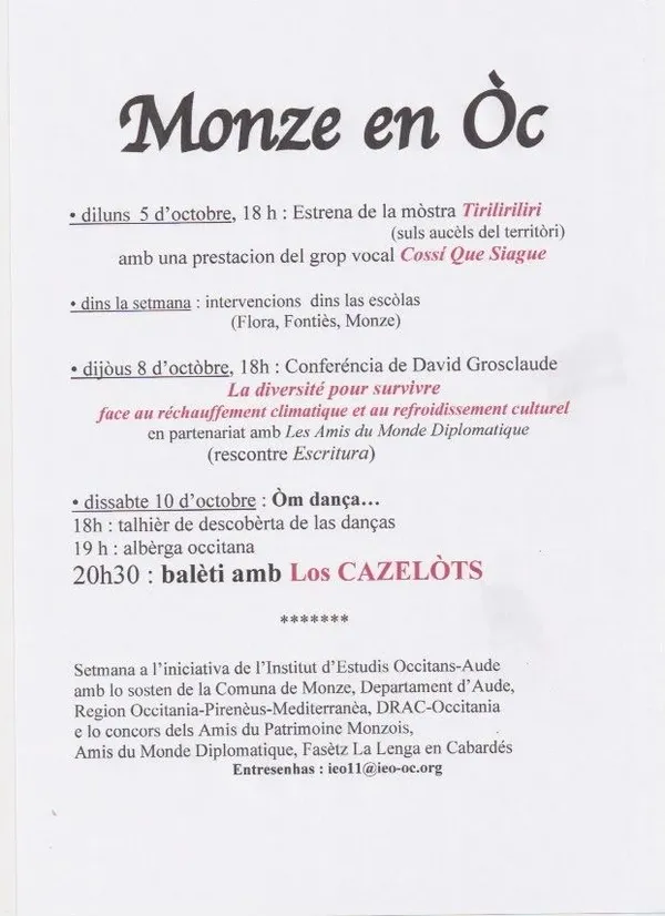 Monze en Òc