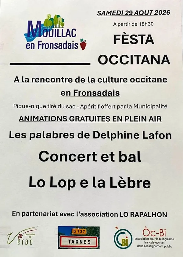 Fèste Occitana de Mouillac en Fronsadais