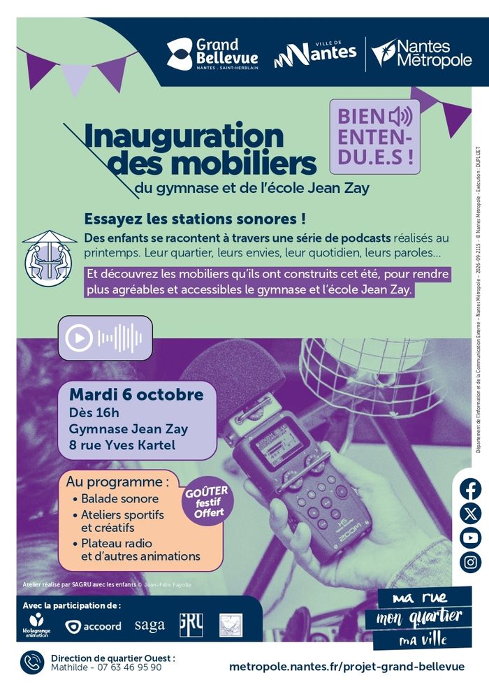 Inauguration des Mobiliers Bien Entendu.e.s à Jean Zay