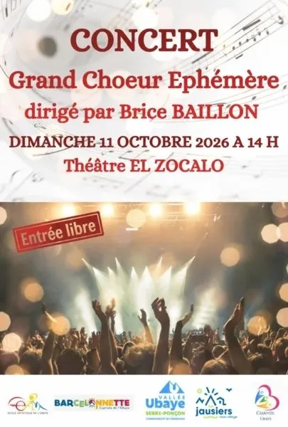Grand Choeur Ephémère des Alpes du Sud - Dirigé par Brice Baillon - 50 ans de l'EAU et 70 ans de Cha