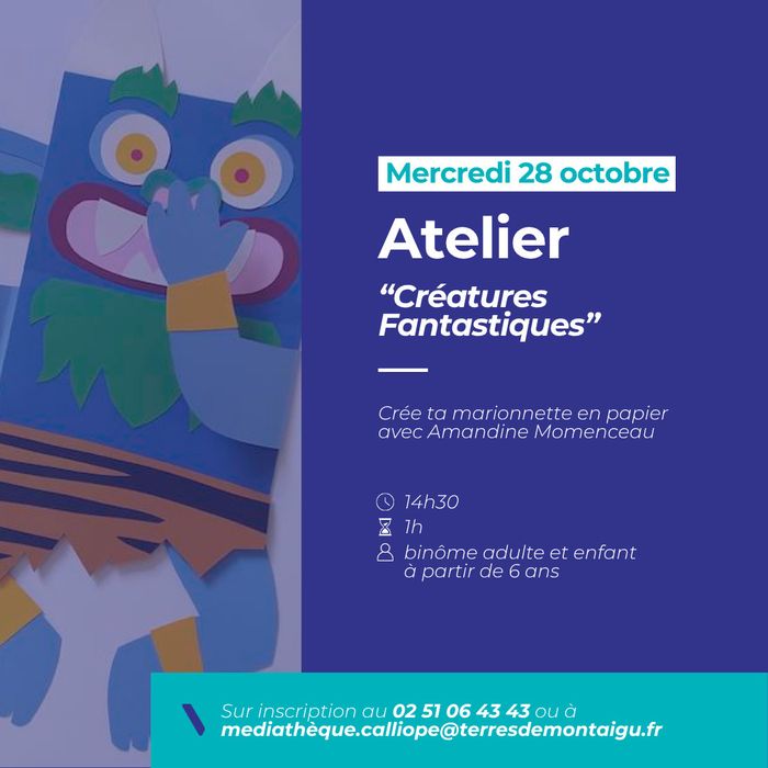 Atelier intergénérationnel "Créatures fantastiques"