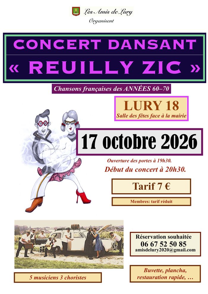 Concert dansant avec «REUILLY ZIC»