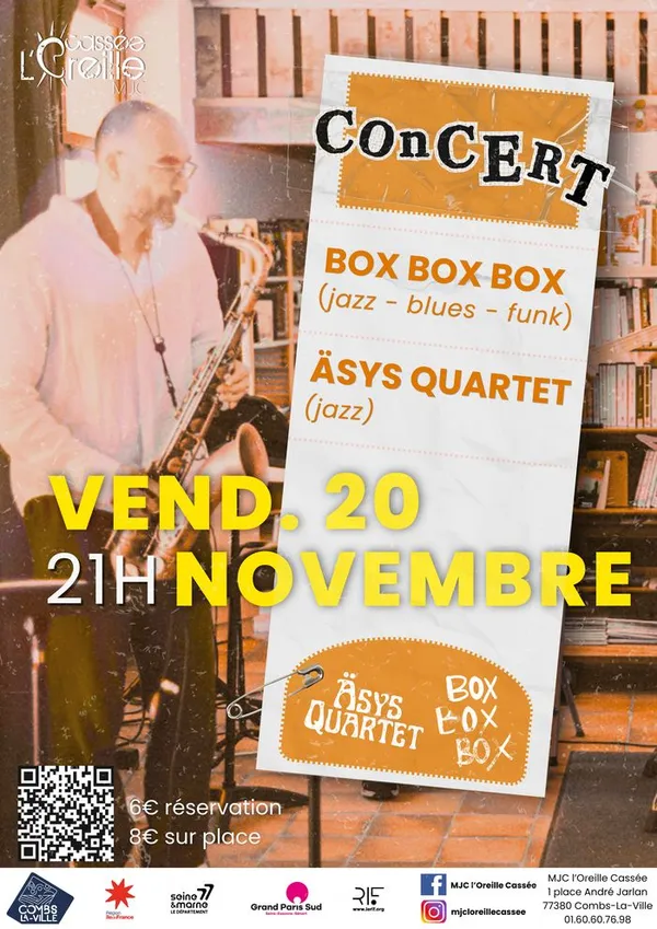 Concert BoxBoxBox + Äsys Quartet
