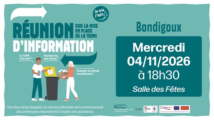 Réunion publique d'information TEOMi - Bondigoux