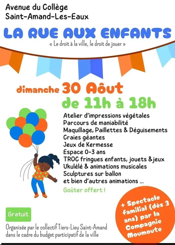 Rue aux enfants à Saint-Amand-les-Eaux