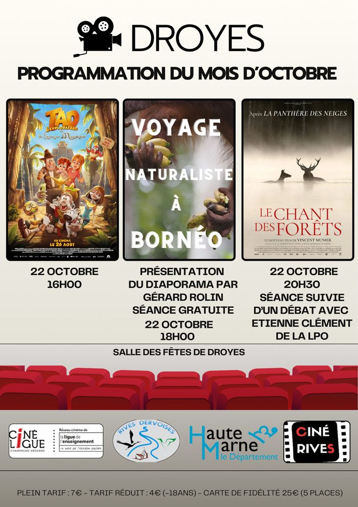 SPECIAL FETE DE LA GRUE Cinéma à Droyes (salle des fêtes)