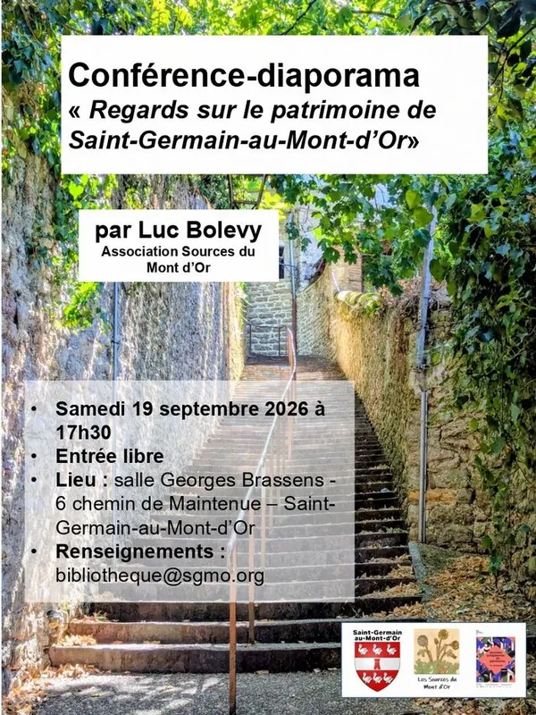 Conférence-diaporama “Regards sur le patrimoine de Saint-Germain-au-Mont-d’Or”