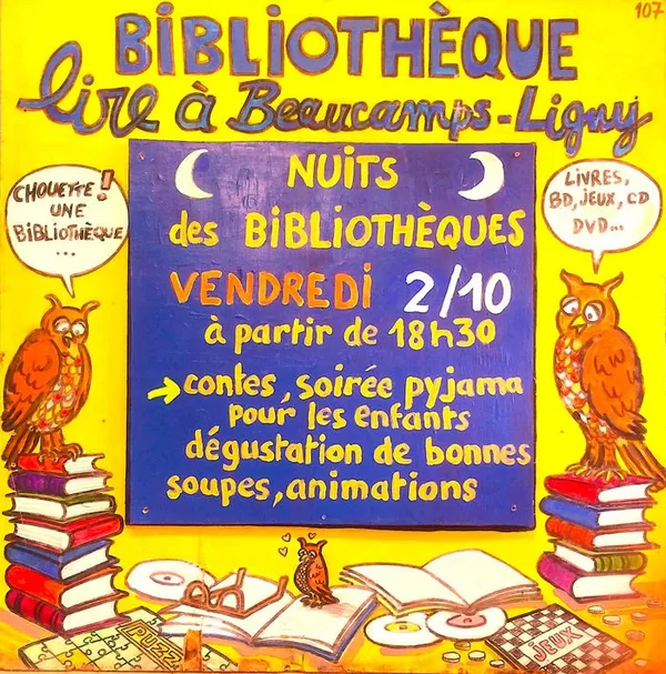 Nuits des bibliothèques à Beaucamps-Ligny