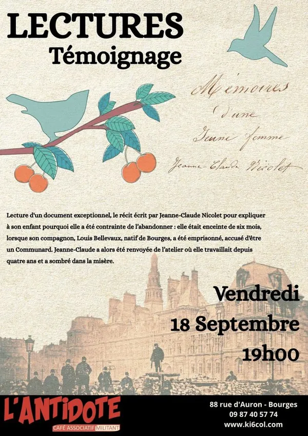 LECTURES TÉMOIGNAGES