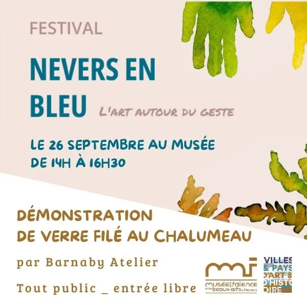 Démonstration de verre filé au chalumeau