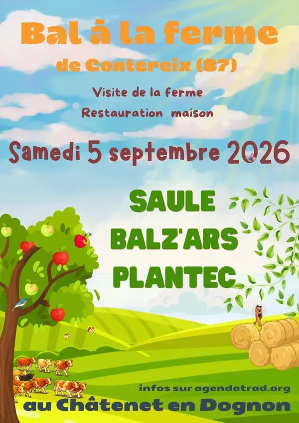 Bal à la Ferme de Contereix avec Plantec, Saule et Balz'ars