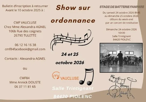 SHOW SUR ORDONNANCE