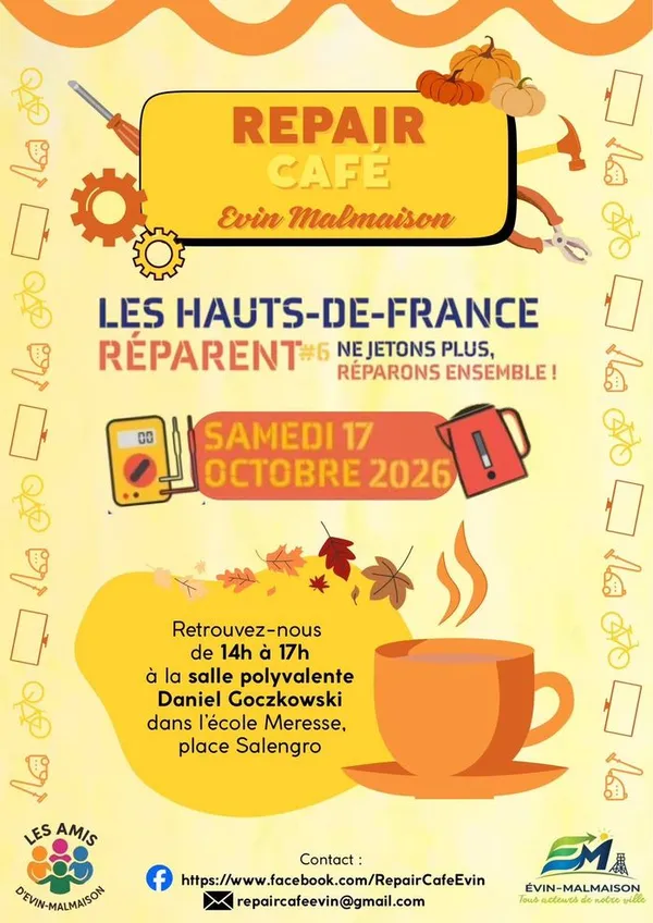 Évin-Malmaison répare ! (14ème Repair Café)
