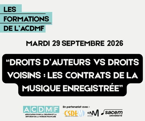 Droits d'auteur VS droits voisins : les contrats de la musique enregistrée