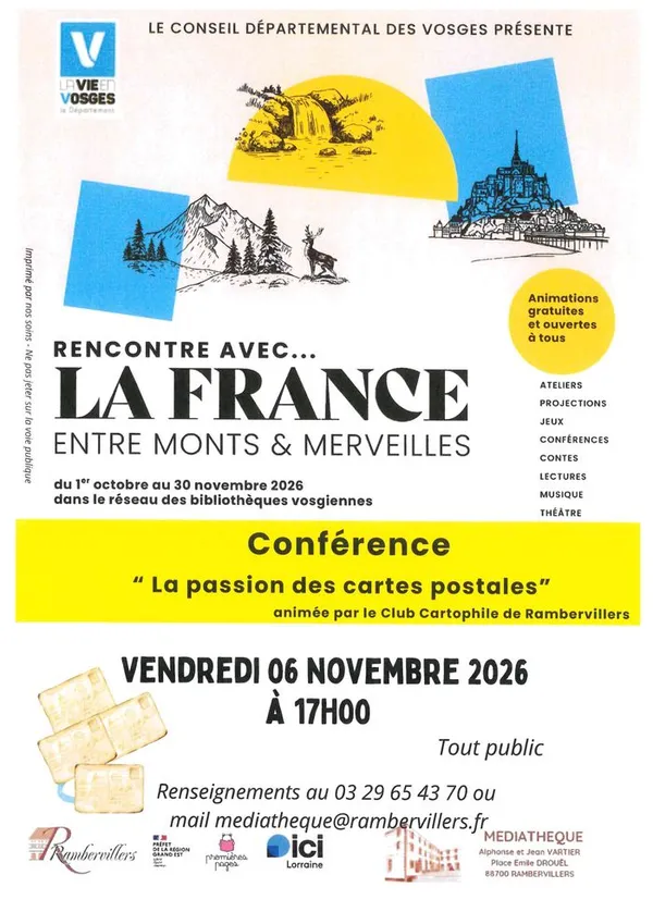 Conférence : la passion des cartes postales