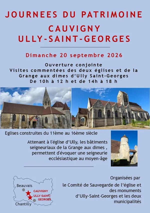 Visites commentées des églises de Cauvigny et Ully Saint-Georges