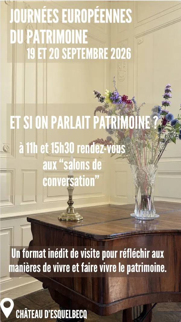 Conversations autour du patrimoine au salon du château