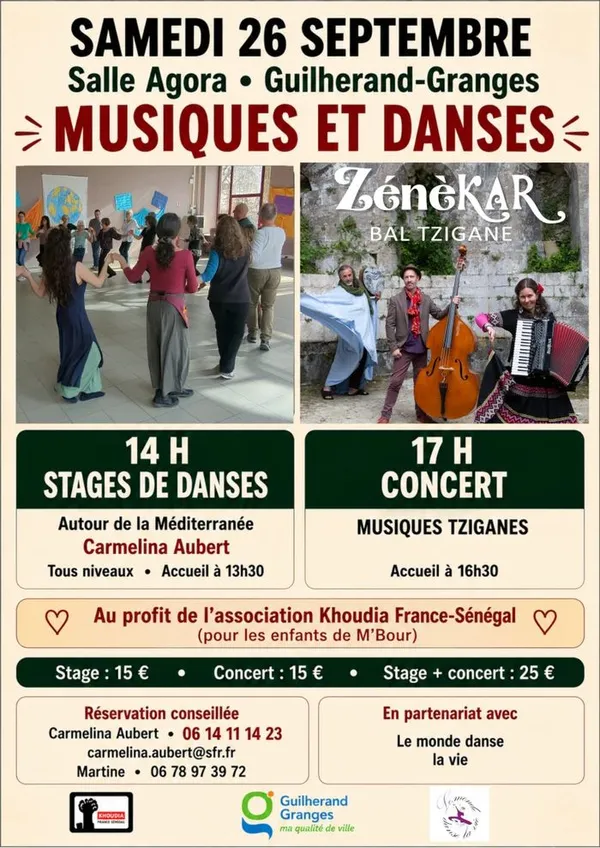Concert-bal tzigane et stage de danses autour de la Méditerranée