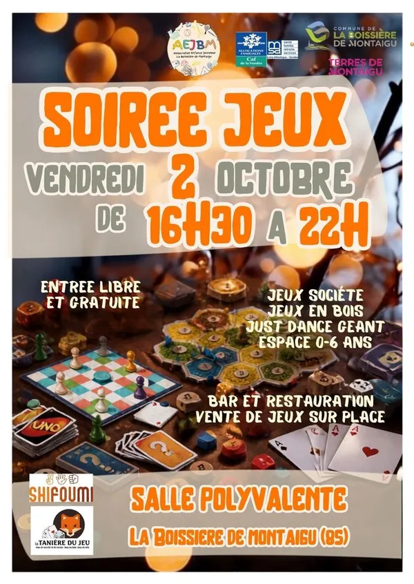 AEJBM - Soirée jeux Octobre 2026