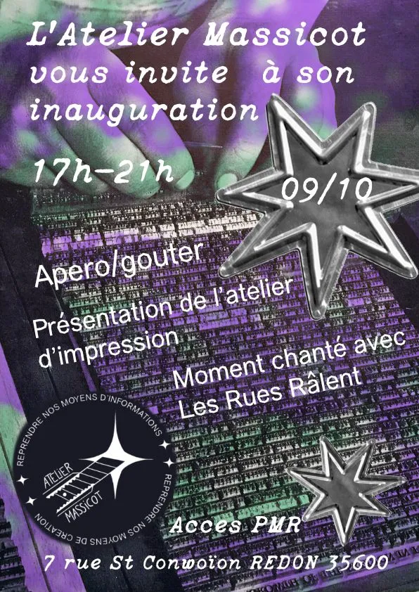 Inauguration Atelier d'impression Massicot
