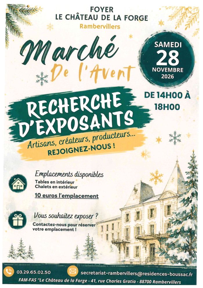 Marché de l'avent au Château de la Forge